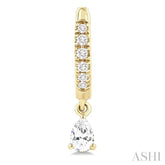 .40CTRDDM PETITE HUGGIE ER YG 14K-G*